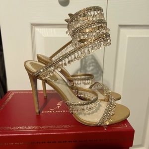Rene Caovilla Chandelier ankle wrap sandals - 39